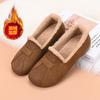 Processing and customization, winter 2025 new velvet soft-soled fashion Doudou shoes, warm one-pedal thickened women's cotton shoes
