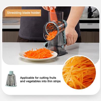 Yousheng Hand-Roll-Gemüseschneider Raspel Edelstahlklingen Küchenmaschine Multifunktions-Küchenhelfer für Julienne