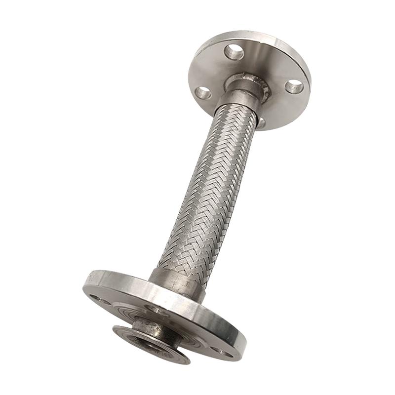 304 Stainless Steel Flanged Wire Braided Corrugated Metal Hose