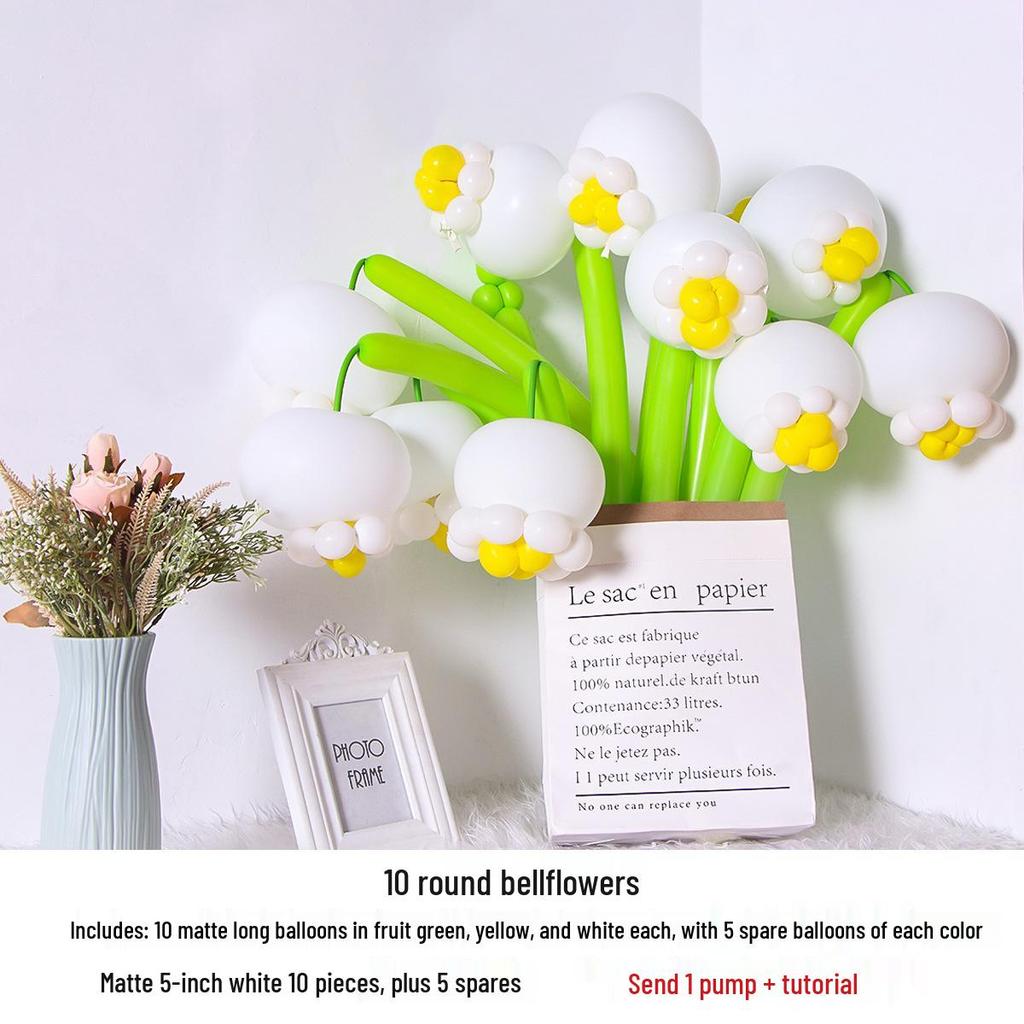 Ins Xiaohongshu DIY Blumen-Ballonstrauß-Set für Kinder - Japanische & Koreanische Partyballons