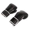 1 Paar Schwarze Erwachsenen Kampf Trainings Boxhandschuhe PU Unisex Sandsack Kampf Boxhandschuhe