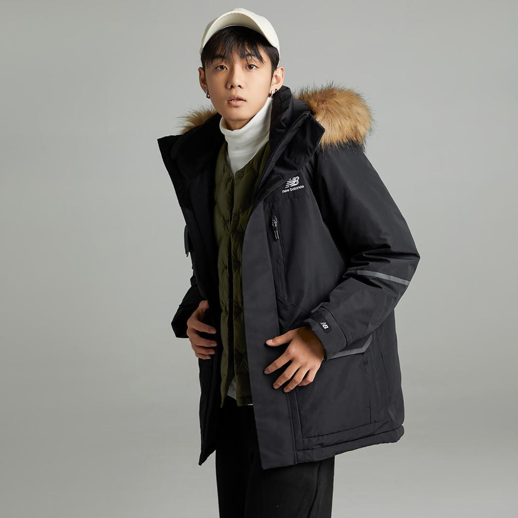 New Balance Down Jacket Unisex Black (Unisex) Down Jackets 5PC44603 BK