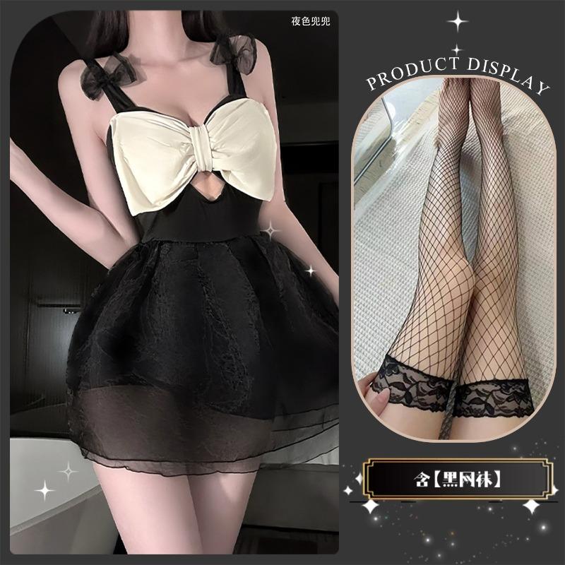 Sex Underwear Skirt One-piece Swimsuit Fairy Fan Belly Bath Hot Spring Vacation Swimsuit