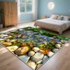 3D Stone Fish Pond Landscape Washable CARPET FOR LIVE ROOM Pastoral Style Large Room Rugs Decoration Home Large Rug Chair Mat