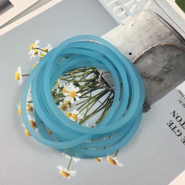 10pcs Women's Fashion Candy Color Rubber Hair Bands Elastic Hair Ties Silicone Hairband Scrunchies Bracelet Girls Accessories