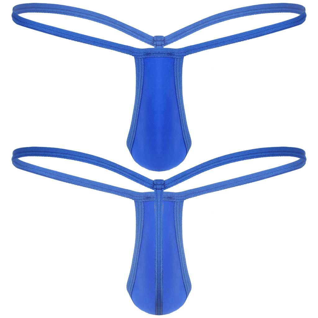 Men's Micro Bulge Pouch Thongs G-String Mini Low Rise Underwear Gays Sissy Panties