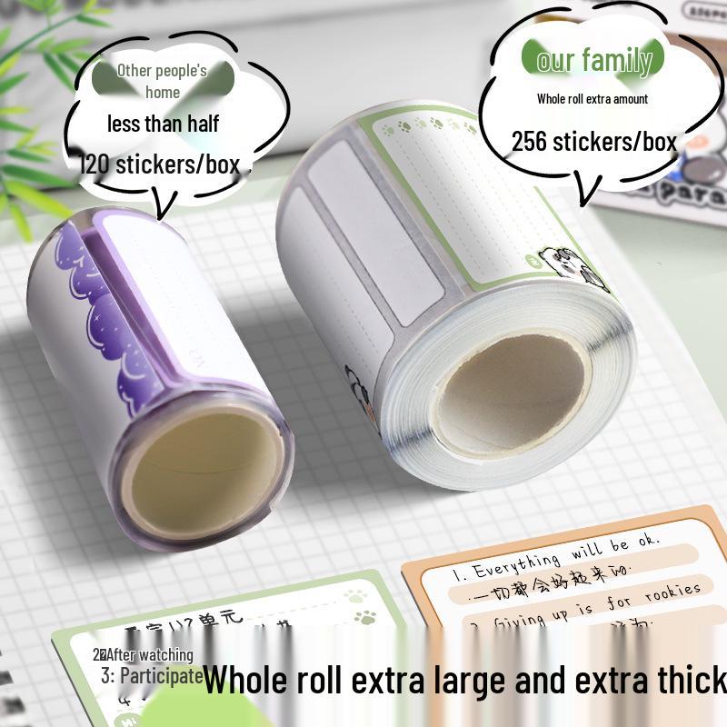 True Color Full-Adhesive Sticky Notes - Strong Adhesion for Students' Mistake Memos and Junior High Notes