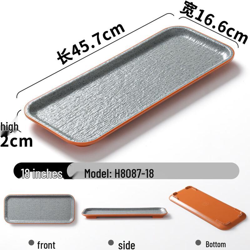 Square Melamine Deep Dish Dinner Plate