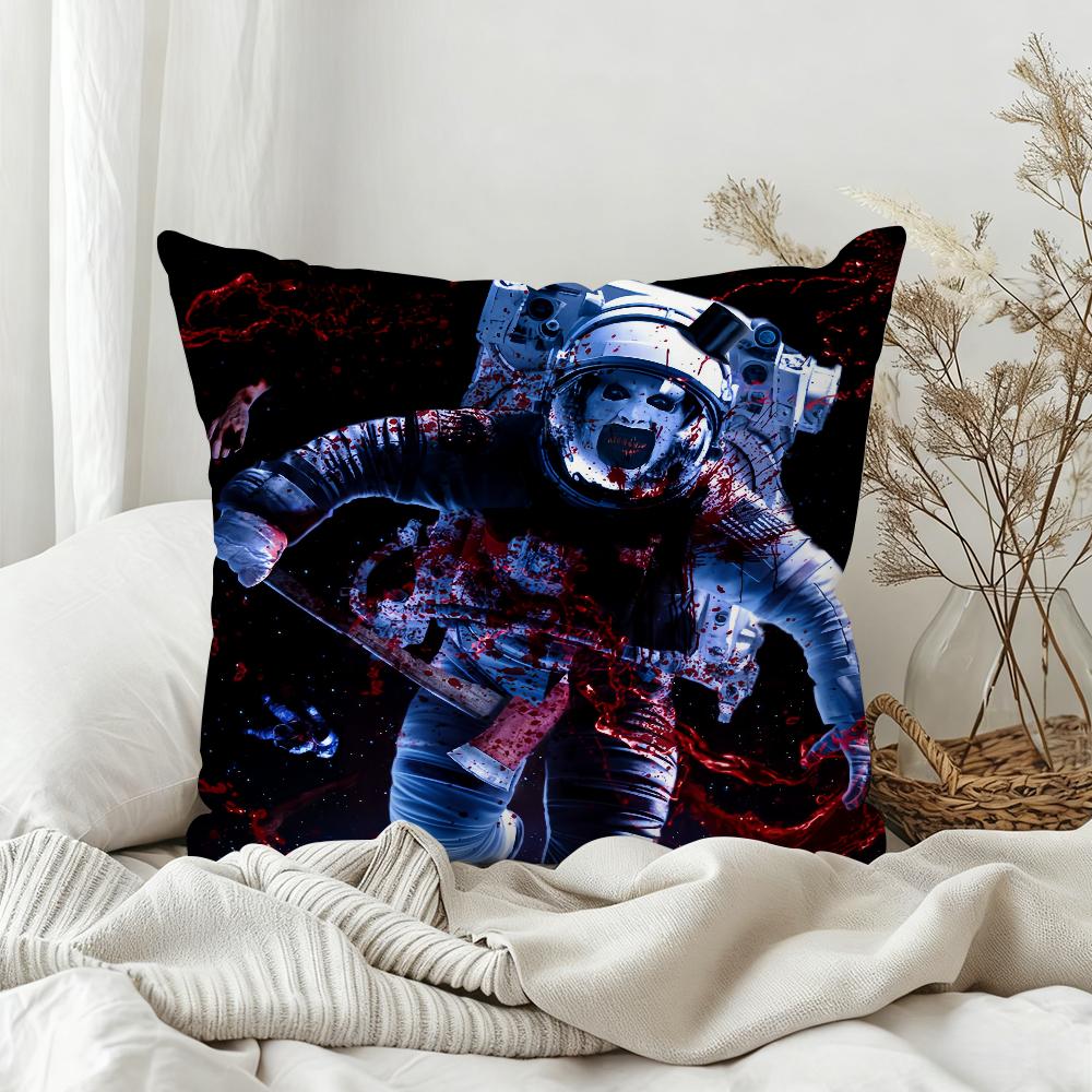 Classic Film TTerrifier 4 Pillow Case Bedroom Sofa Living Room Backrest Decoration Square Cushion Nap Time
