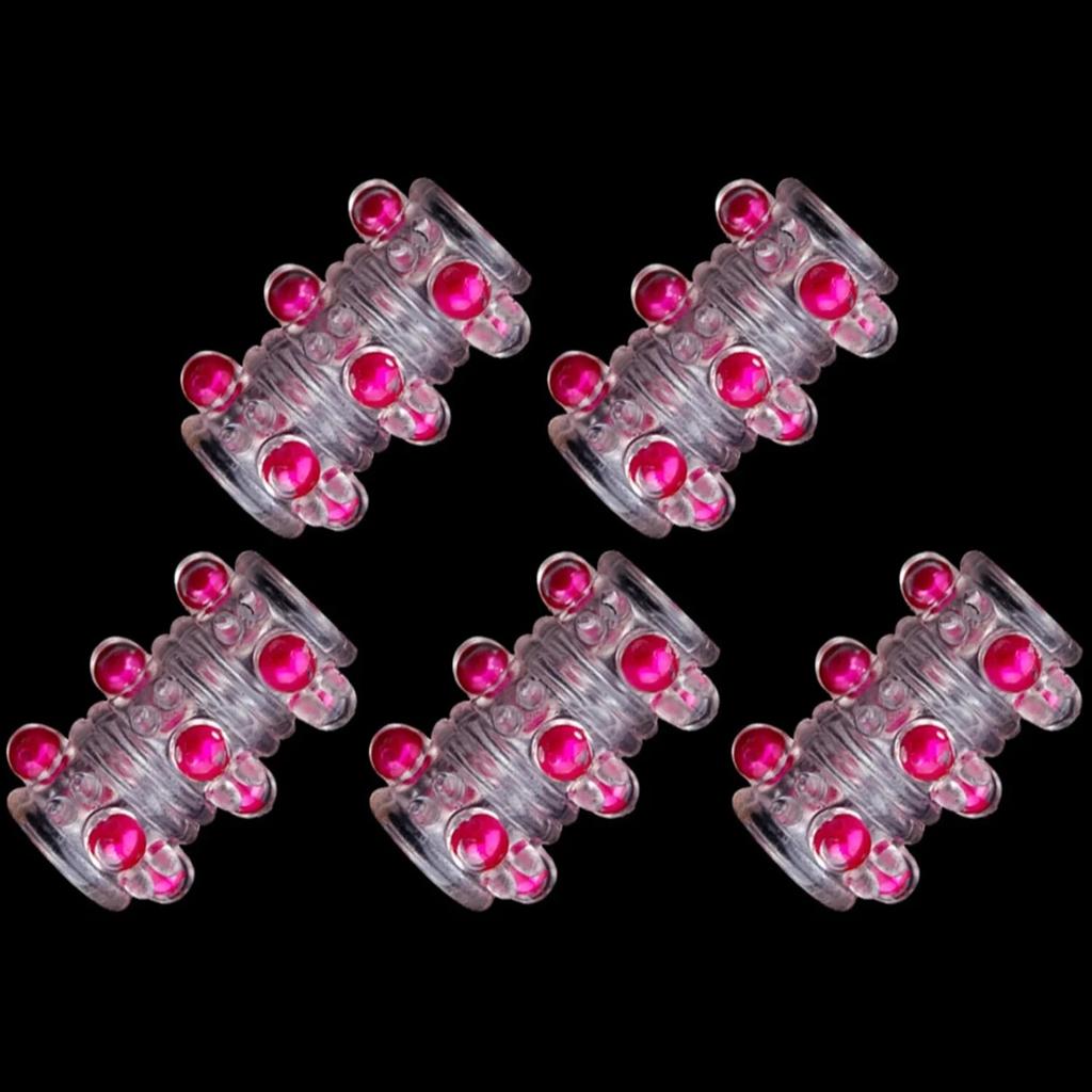 5PCS Cock Sleeves Men'S Ring Cock Ring Sex Toys For Men Delay Ejaculation Sleeve for Penis Male Masturbator Lock Semen Sexy Shop