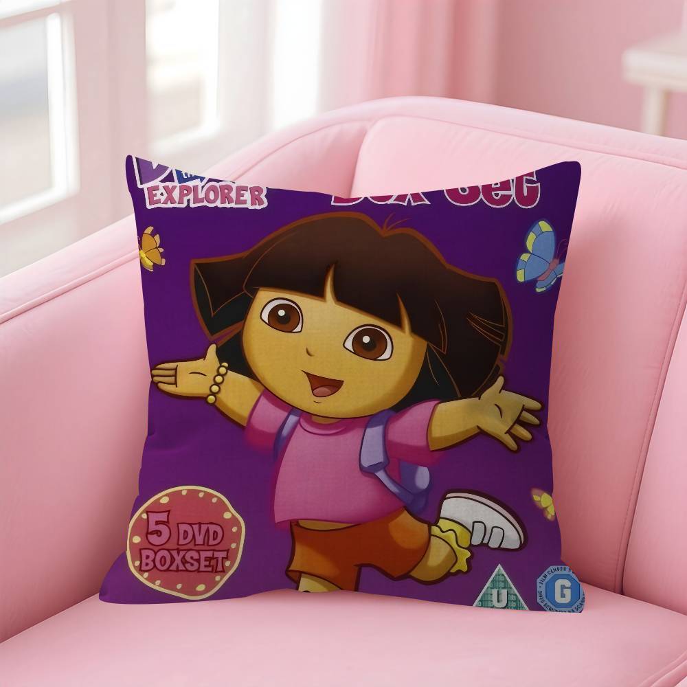 Cartoon Cute D-Dora Pillow Cover Sofa Cushion Cover Home Room Decoration Children Gift