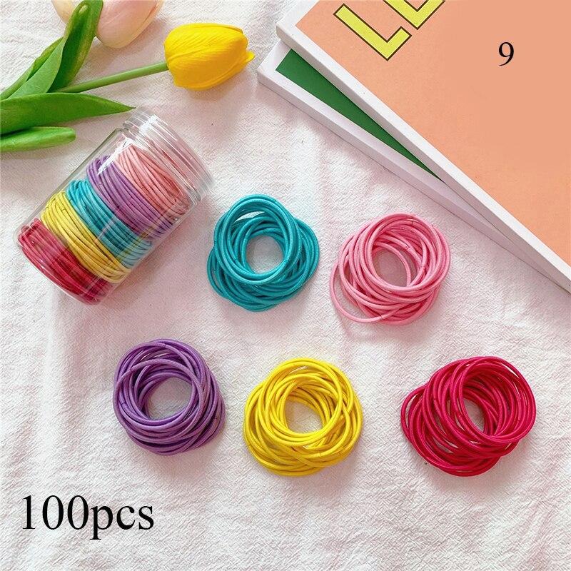 Multicolor - Handmade Rubber Band/Scrunchies (Set of 5) 10