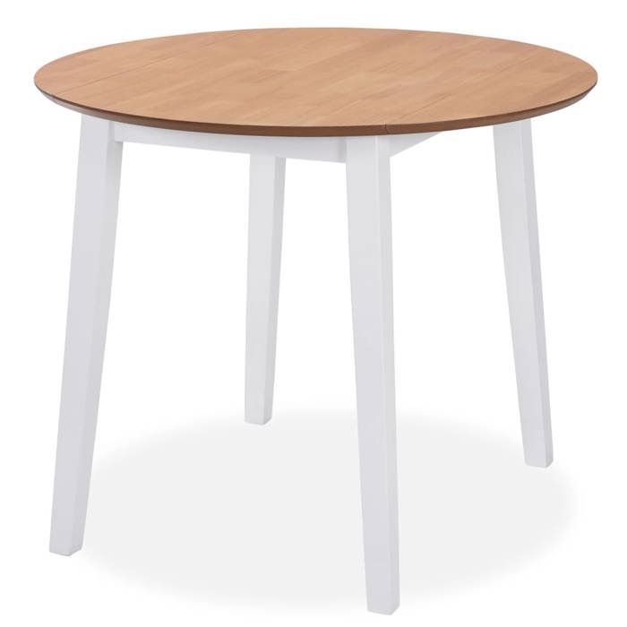VidaXL Hévéa Ensemble de Salle à Manger 5 pcs Table et Chaises de Repas Mobilier à Dîner Mobilier de Cuisine Intérieur 274943