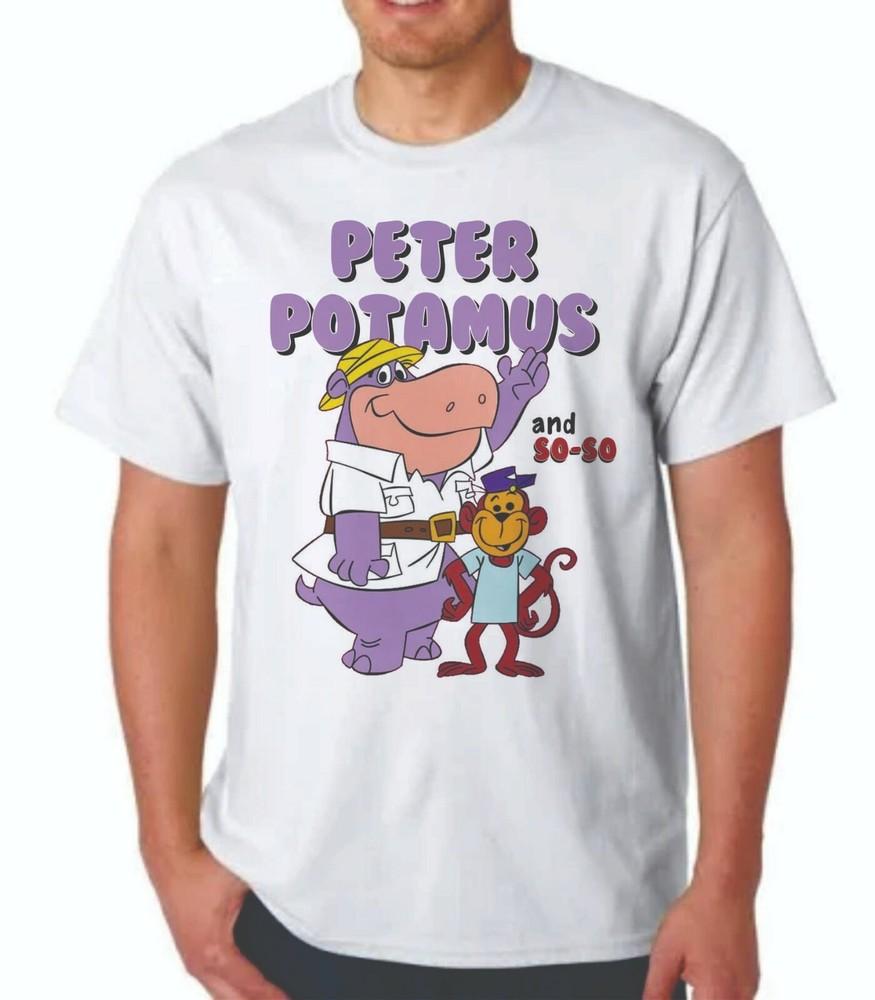 

PETER POTAMUS 1960 s CARTOON SHIRT T-SHIRT CLASSIC Cereal Cartoon IDEAL TOYS M