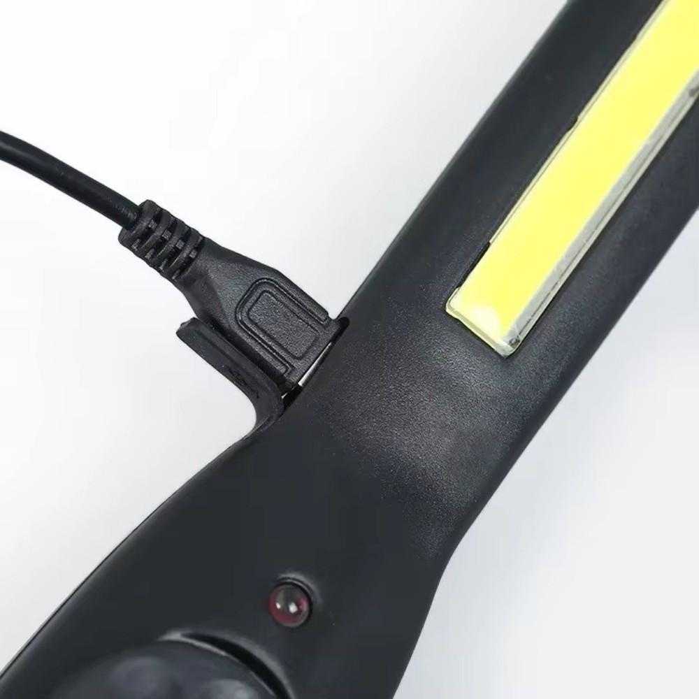 USB Rechargeable Flashlight With Magnet Emergency Lamp Torch LED Work Light Workshop