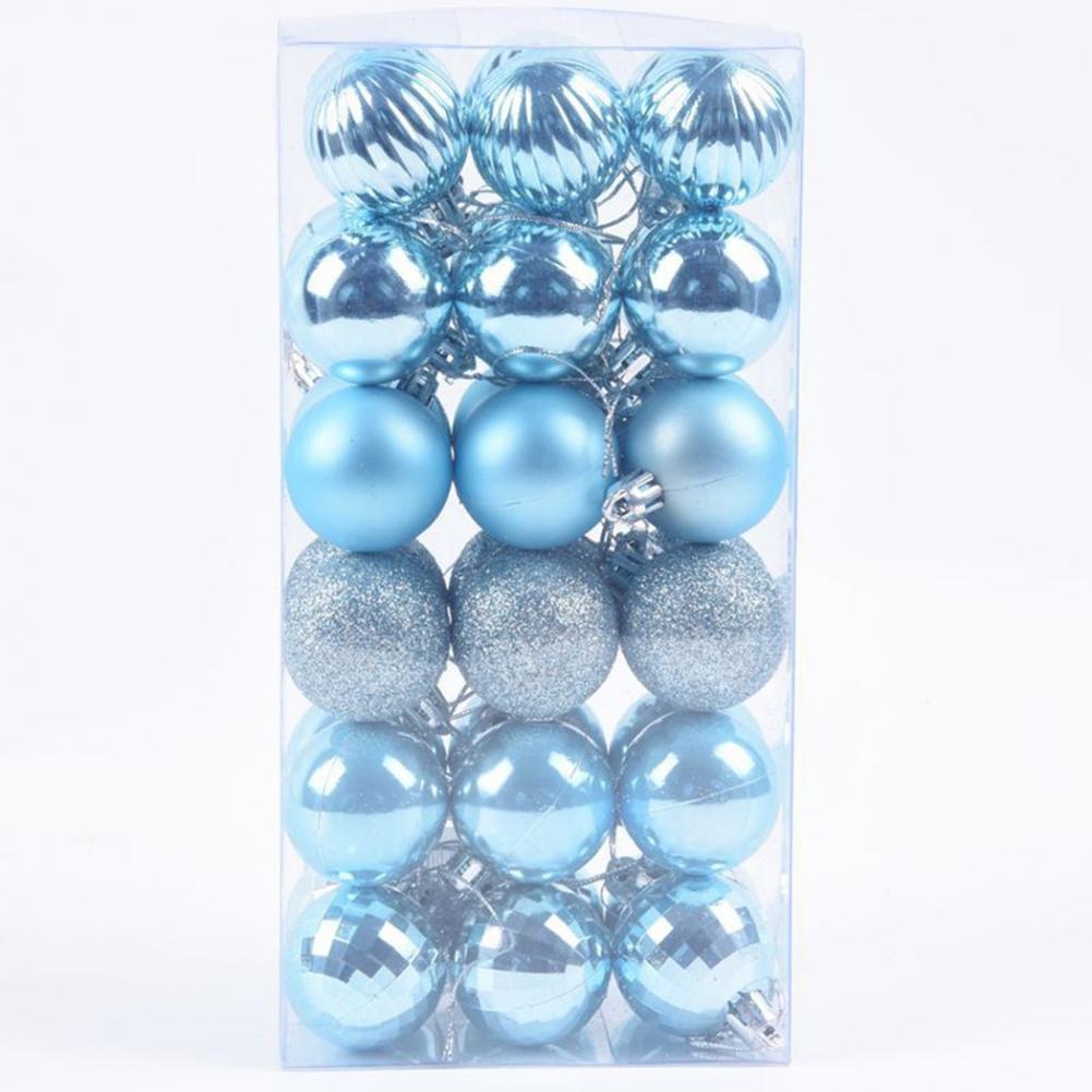 Stylish Shatterproof Christmas Bauble Ornaments in Styles (36pcs)
