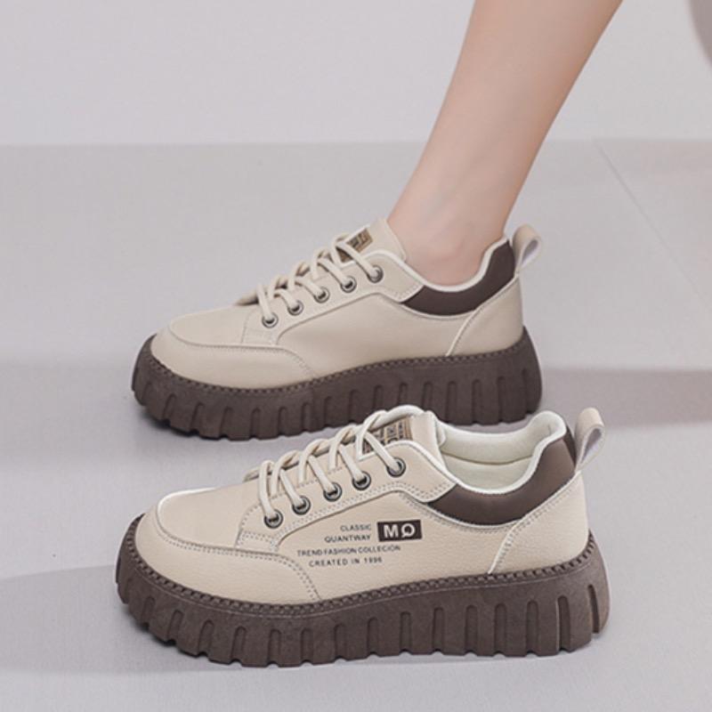 Fashion Women's Sneakers Fashion Leather Casual Shoe Designer Platform Shoes for Women Height Increasing Shoes Tenis Shoes Zapatos Mujer