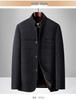 2025 Bestselling Dad Style Woolen Coat: Thick Chenille Stand-Up Collar Jacket for Middle-Aged & Elderly, Autumn/Winter Collection