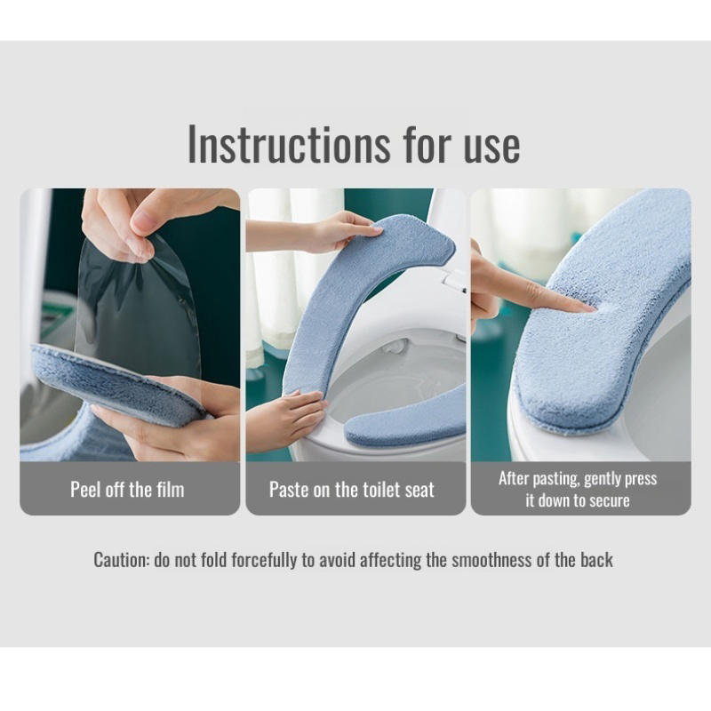Coussin de siège de toilette épaissi Housse de siège de toilette rembourrée douce pour le confort à la maison