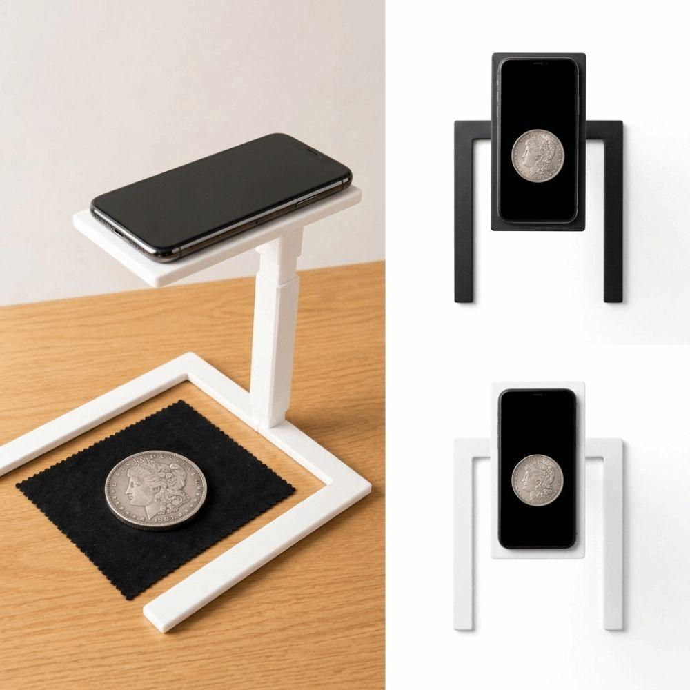 3D Printed Coin Shooting Stand Hollow Top Platform Overhead Shooting Stand  Document Scanning