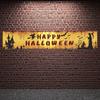 250cm/8.2Ft Happy Halloween Indoor Outdoor Yard Hanging Decor Halloween Banner Flag Banner Halloween Decorations Pull Flag