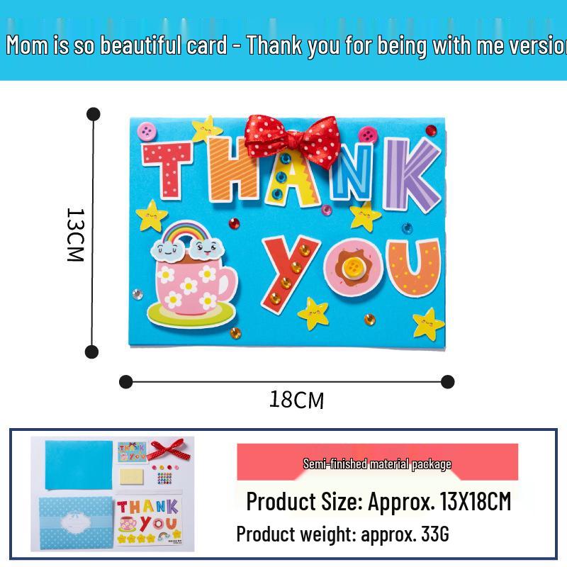 Handmade DIY Teacher s Day Greeting Card Material Kit for Kindergarten Kids