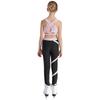 Dívčí Crop Top s U výstřihem, kříženými ramínky a klíčovou dírkou na zádech, bez rukávů, Color Block Legíny, Jógový Sportovní Set