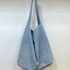 Korean Style Large Capacity Lazy Style Denim Canvas Bag New Niche Commuter Shoulder Bag Versatile Underarm Tote Bag