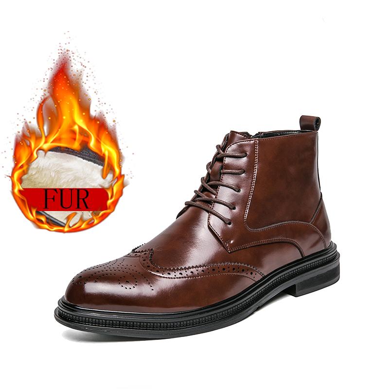 

Зимние ботинки, мужские ботинки «Челси», повседневные дышащие мужские ботинки, модные ботинки в стиле «Блочные» для мужчин, нескользящие деловые мужские ботинки 42