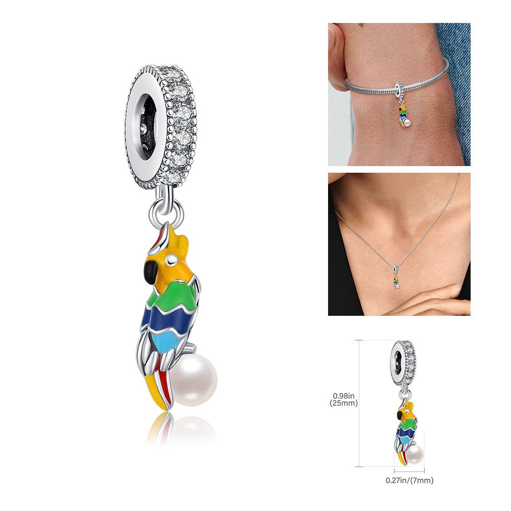 Copper Rainbow Pride Month Charm Pendant Heart Bead Unlimited Fit Original Bracelet For Women Jewelry Gift