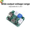Mini Boost Converter DC-DC Module 1V-11V Adjustable Step-up Module Output with Dual Input Type-C and Battery DIY Power Supply