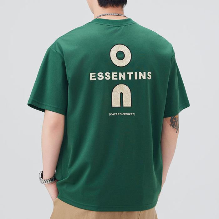 

Новая летняя высококачественная мужская тонкая футболка с коротким рукавом и круглым вырезом свободного кроя 4XL