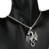 Evil Dragon Pendant Necklace for Men Women Hip Hop Punk Stainless Steel Keel Chain Fashion Jewelry Trendy Accessories Gifts