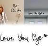 Love You Bye Panneau Décoration au-dessus de la Porte Décoration Murale Décoration en Écriture Bois Pour Porte Maison Cadeau Saint-Valentin Mariage Thanksgiving