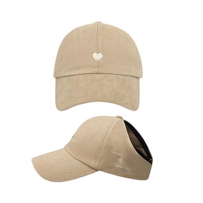 Simple Leisure Baseball Caps Versatile Love Embroidered Visor Hats Unisex  Streetwear Hats Outdoor Casual Duckbill Cap