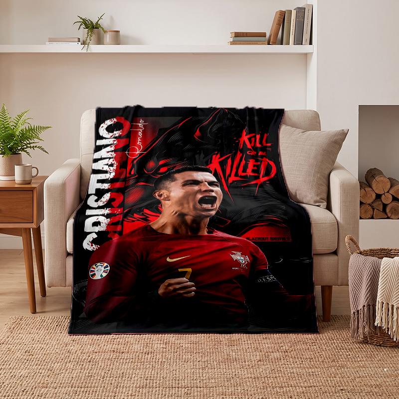 CR7 Soft Warm Flannel Blankets Comfortable Blanket for Home Decoration Gifting