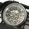 A03E-Car Bumper LED Fog Light Lamp Grille Cover Protect Accessories Parts Or VW MK3 Golf Jetta 1992 1993 1994 1995 1996 1997 199