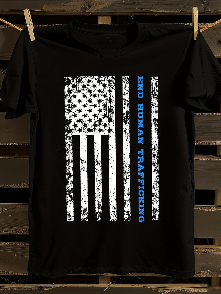 End Human Trafficking T-Shirt Mens Tshirt Womens Tshirts with Letters Print Short Sleeves T-Shirt Casual Street Tee Shirt Top