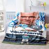 Haaland Customize Your Name Blanket Multi-purpose Personalized Blanket Comfortable Perfect for Bedding Seaside Chair Home Decor Ideal for All Seasons