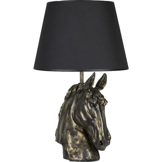 

Абажур лошади современного дизайна чёрный