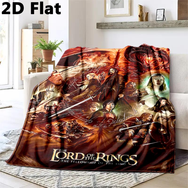 1PC The Lord of the Rings blanket, all-season lightweight home office outdoor nap multifunctional blanket, Christmas gifts
