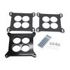 Ported Phenolic Carburetor Spacer 4bbl Replacement Black Carburetor Spacers with Holley SB Ch-evy F-ord SBC BBC BB1/2 1 2 Inch