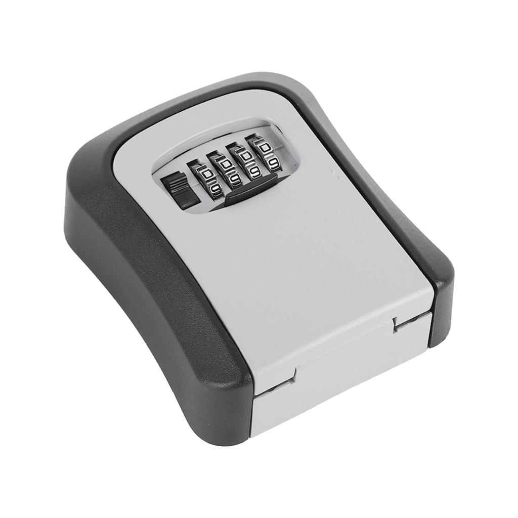Key Lock Box Wall Mounted Resettable 4 Digits Combination Lockbox Waterproof Outdoor Key Hider for