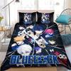 B-Blue Anime L-Lock Duvet Cover Pillowcase Bedding Set Bed Aldult Student 2/3PCS Home Decor Single Twin Full Queen King Size