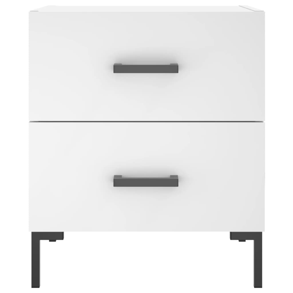 Nightstand White 40 x 35 x 47.5 cm Particleboard