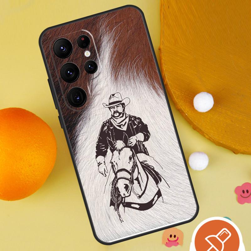 Western Cowgirl Cowboy Phone Case For Samsung Galaxy S25 Ultra S23 S22 S21 Ultra S9 S10 S20 Plus S24 FE Funda Cover