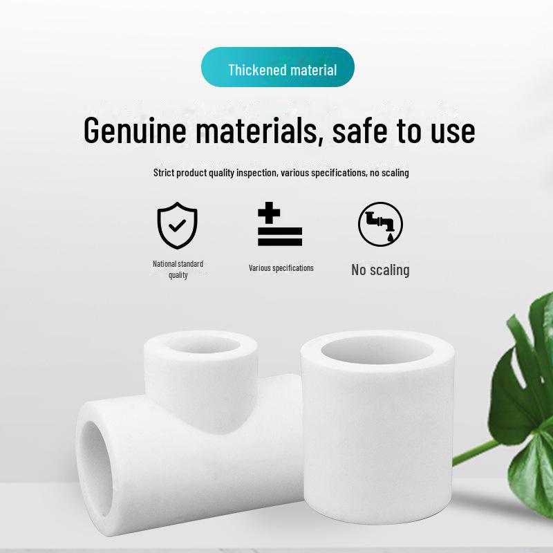 Brand Style Thickened PPR Pipe Fittings: Hot Melt PPR Equal Diameter Elbow, Direct Reducing Tee, 4 Points, 6 Points, 1 Inch.