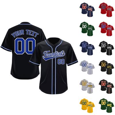Camisetas de béisbol personalizadas con nombre y número de equipo impresos de manera personalizada, uniforme deportivo para hombres, mujeres y jóvenes