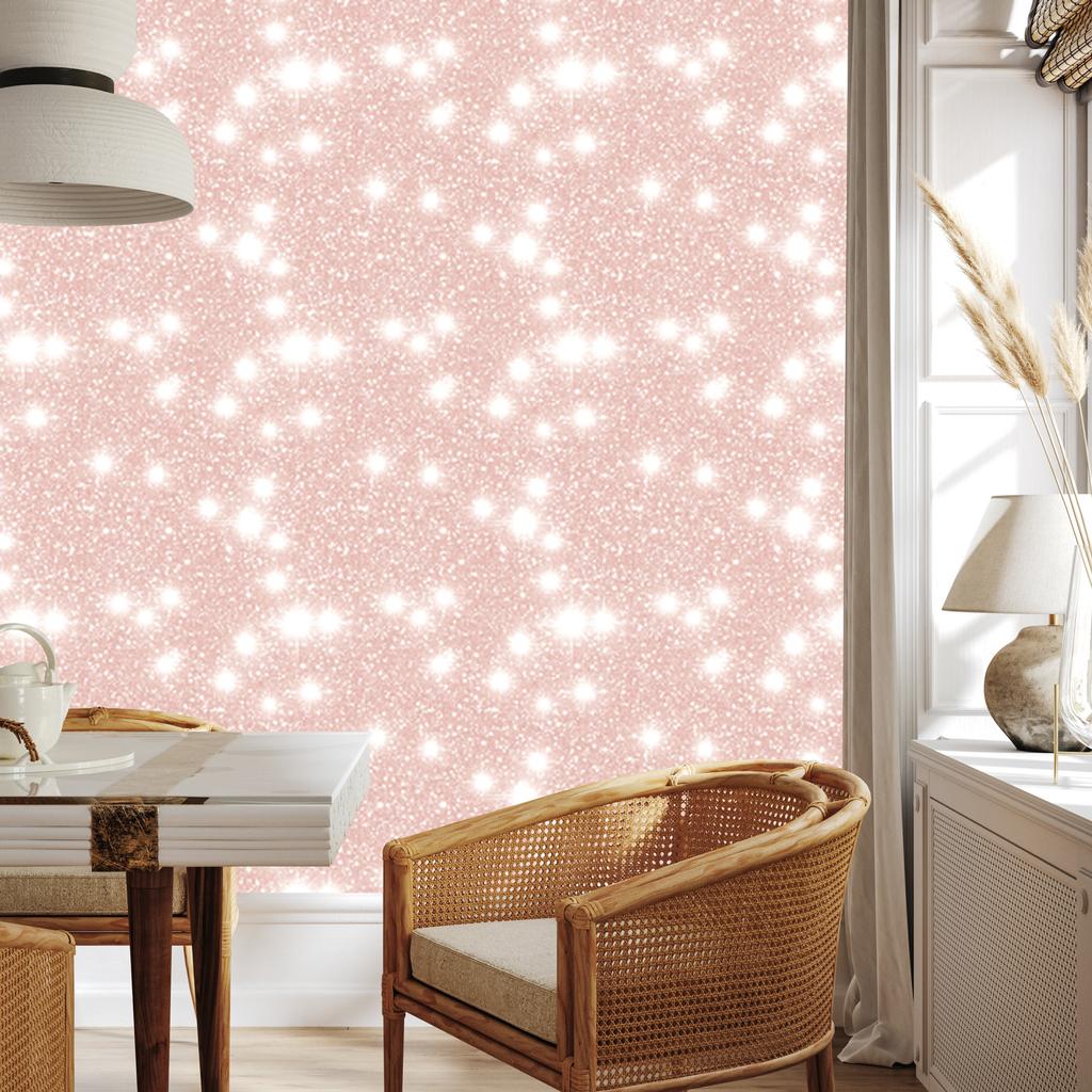 Coral glitter wallpaper, coral background for living room and bedroom 50x1000