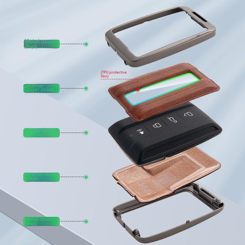 Cyber Ranger City Edition Tank 300 Key Cover: New Standard Metal Shell, Off-Road Version Tank 500 Car Bag Buckle.